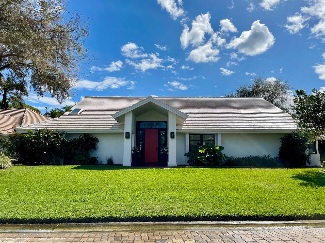Before Driveway Cleaning